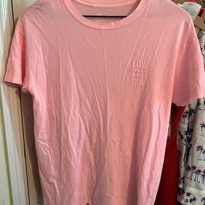 Aerie Boyfriend Graphic Tee Neon Pink XS